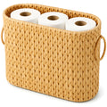 Toilet Paper Storage Basket, Natural Water Hyacinth Wicker Storage