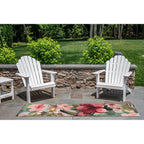 Liora Manne Marina Low Profile Durable Indoor/Outdoor Woven Rug- Tropical Floral Multi 1'11' X 7'6'