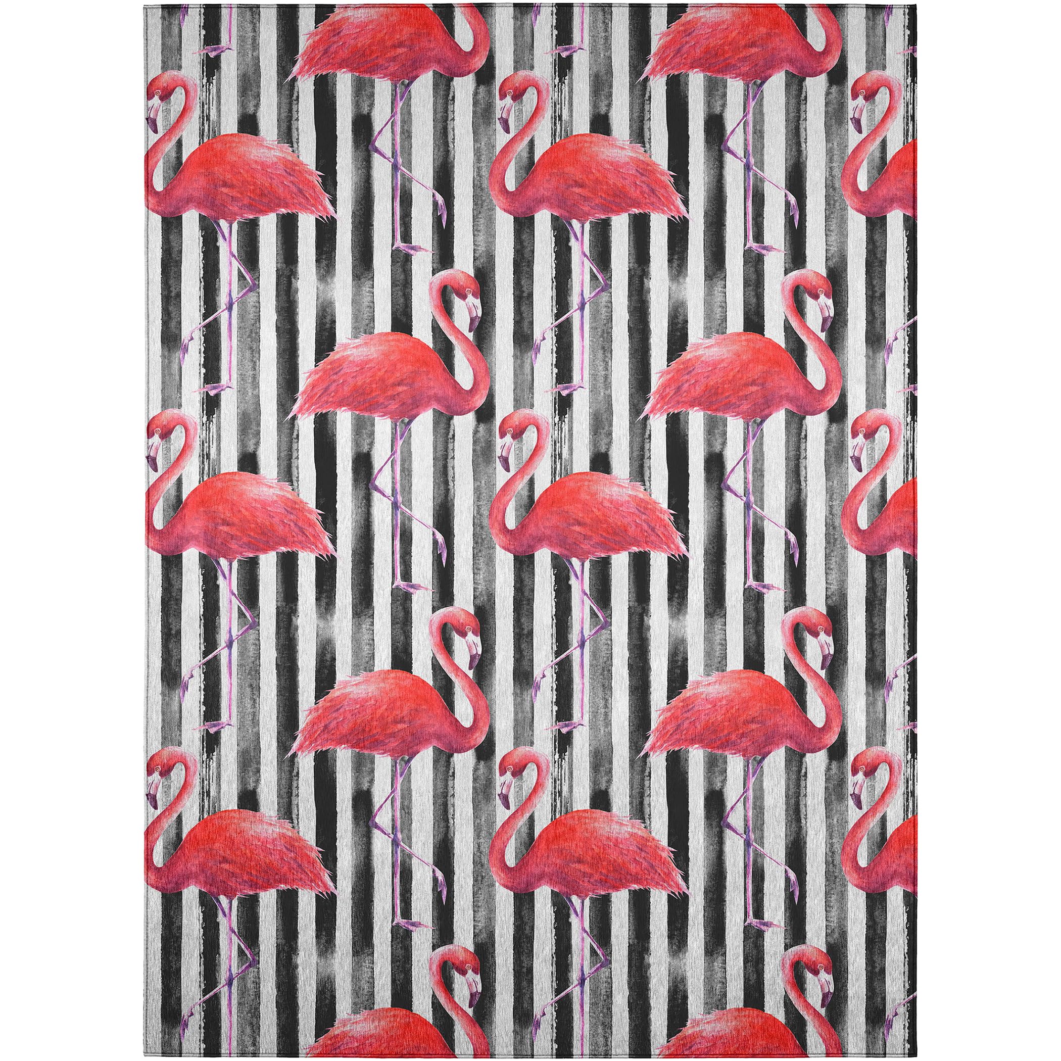 Dalyn Rugs Tropics Tc9 Black 8' X 10' Indoor Outdoor Area Rug, Easy Clean, Machine Washable, Non Shedding, Bedroom, Living Room, Dining Room, Kitchen, Patio Rug