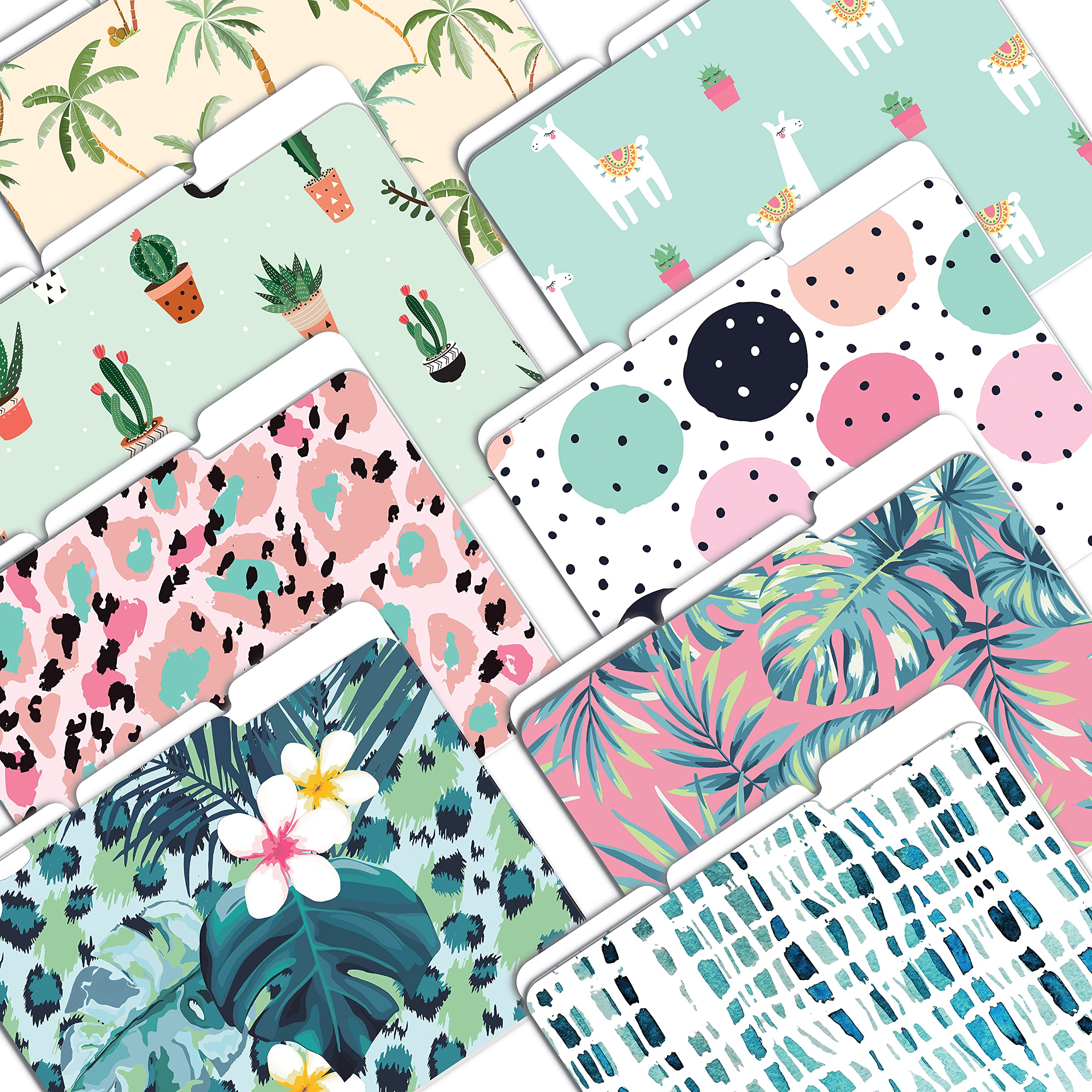 Better Office Products Decorative File Folders, 24 Pack, 8 Designs, Heavyweight, Letter Size (9.5' X 11.5') With 1/3 Cut Tab,