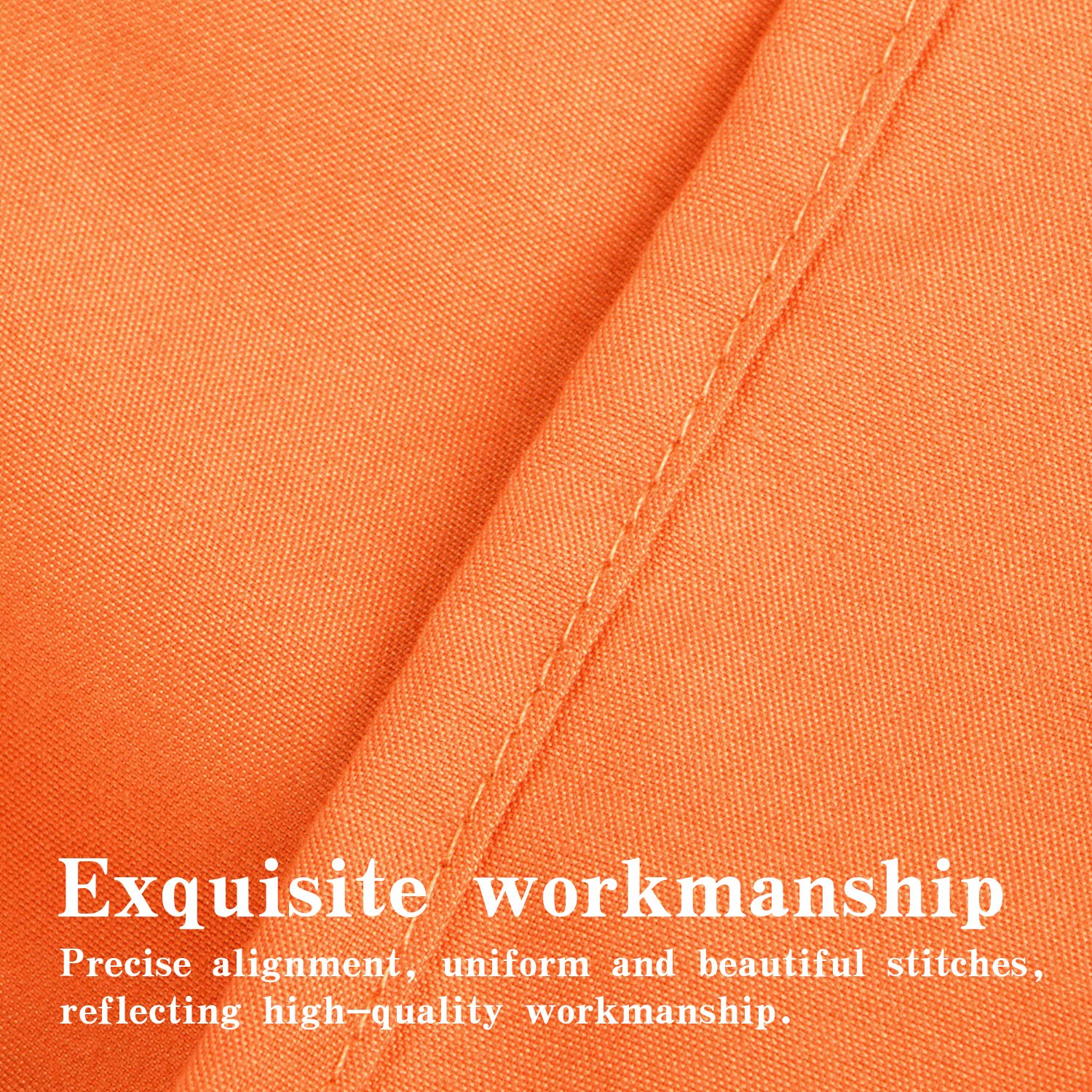 Ntbay 100% Brushed Microfiber 26X26 Euro Pillow Shams Set Of 2, Super Soft And Cozy European Throw Pillow Covers, Wrinkle, Fade, Stain Resistant Square Pillow Cases, Orange