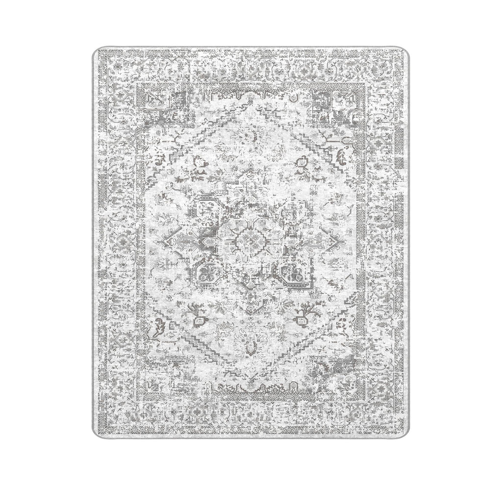 Area Rugs 8X10 Living Room - Machine Washable Rug Large Floor Carpet For Bedroom Dining Room Home