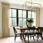 Twopages Khaki Linen Pinch Pleat Drape For Living Room, Window Treatment Curtain Panel Double Layer Room Darkening Light Filteri