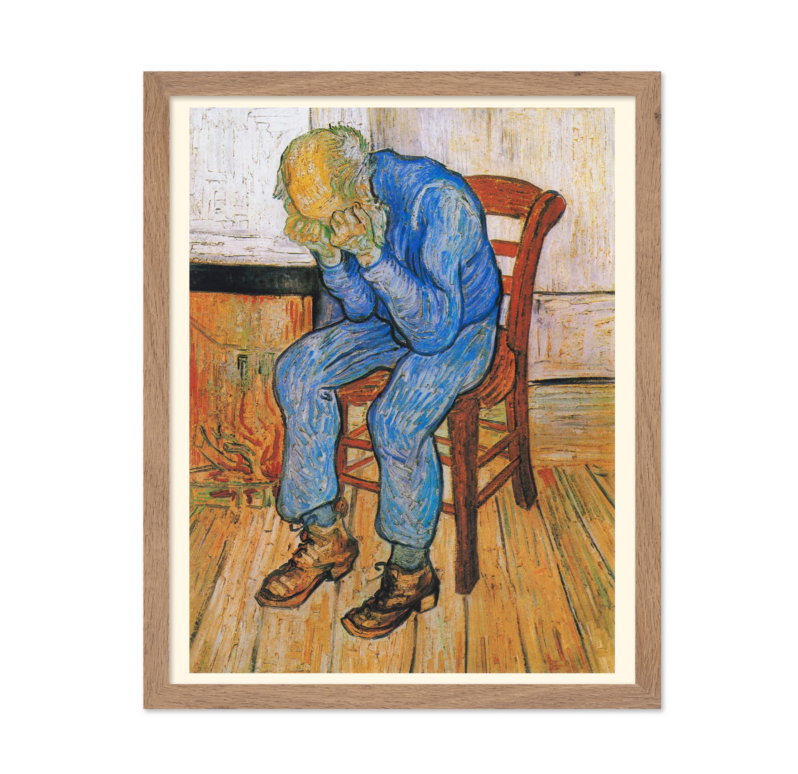 Poster Master Vintage Van Gogh Poster - Retro Impressionism Print - Gift for Artist, Friend - Old Man in Sorrow, On the Threshol