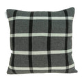 HomeRoots 100% Cotton Parkland Collection Marco Transitional Grey Pillow Cover with Poly Insert