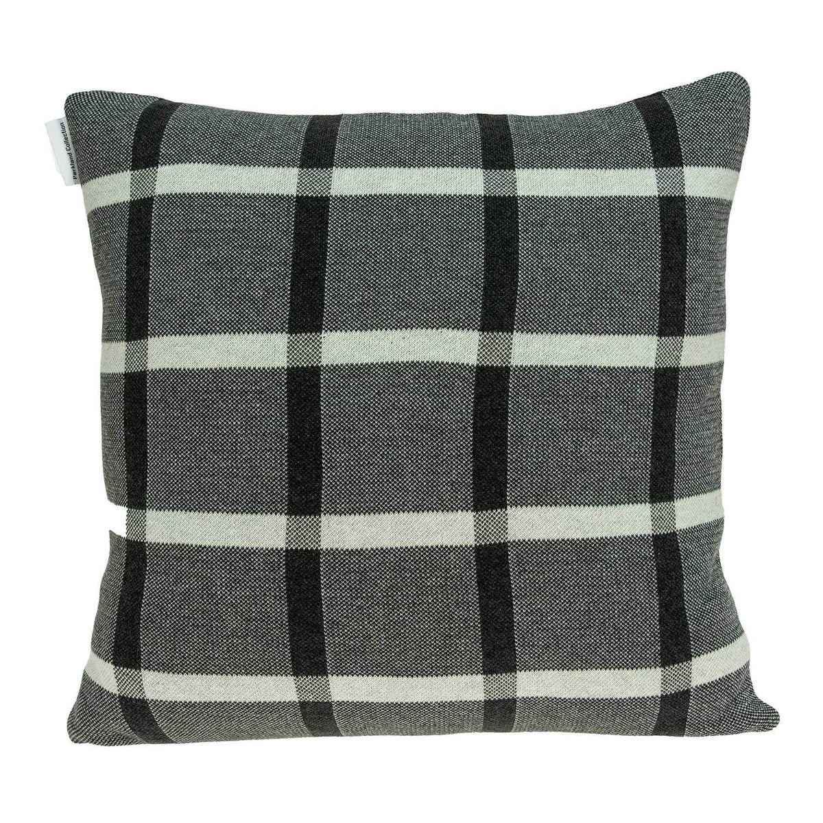 HomeRoots 100% Cotton Parkland Collection Marco Transitional Grey Pillow Cover with Poly Insert