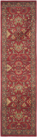 SAFAVIEH Mahal Collection Runner Rug - 22 x 10, Red & Navy, Traditional Oriental Design, Non-Shedding & Easy Care, Ideal for H