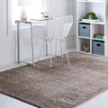 Rugs.com Soft Solid Shag Collection Area Rug - 4x6 Khaki Shag Rug Perfect for Entryways, Kitchens, Breakfast Nooks, Accent Piece