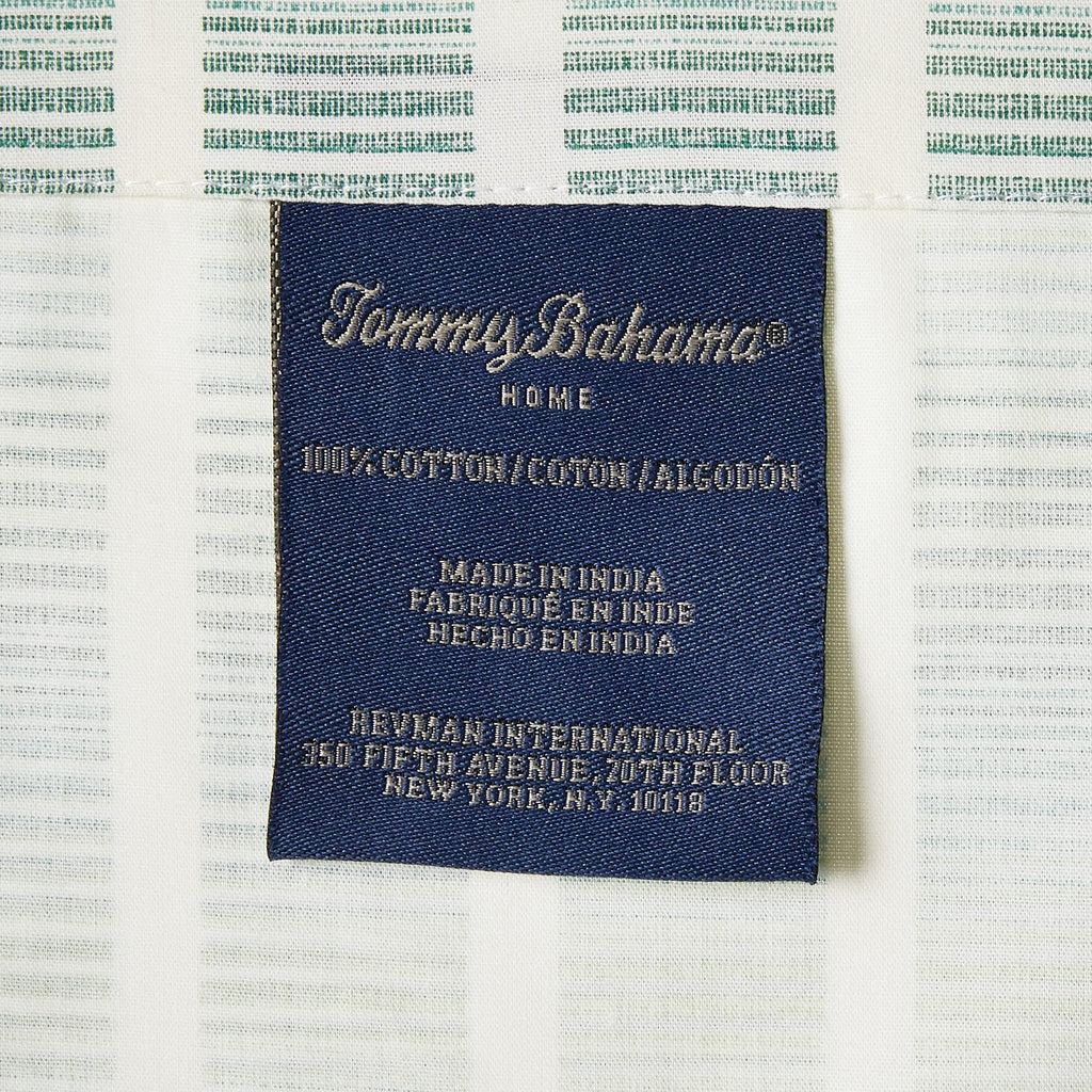 Tommy Bahama - King Sheets, Cotton Percale Bedding Set, Crisp & Cool, Stylish Home Decor (Off The Grid Green, King)
