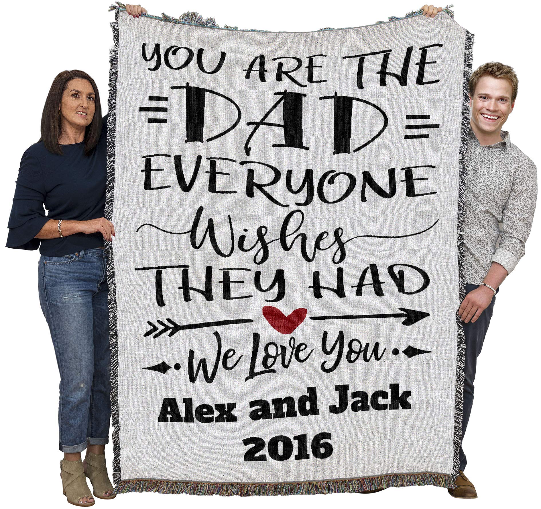 Pure Country Weavers You Are The Dad Everyone Wishes They Had Blanket 1 - Personalized - Custom Gift Tapestry Throw Woven From C