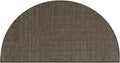 Unique Loom Collection Casual Transitional Solid Heathered Indoor/Outdoor Flatweave Area Rug (3' 1'' x 6' 1'' Hearth, Black/Ivor