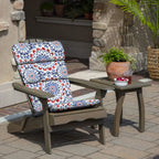 Arden Selections Outdoor Adirondack Or Rocking Chair Cushion, 20 X 17, Rain-Proof, Fade Resistant 17 X 20, Clark Blue