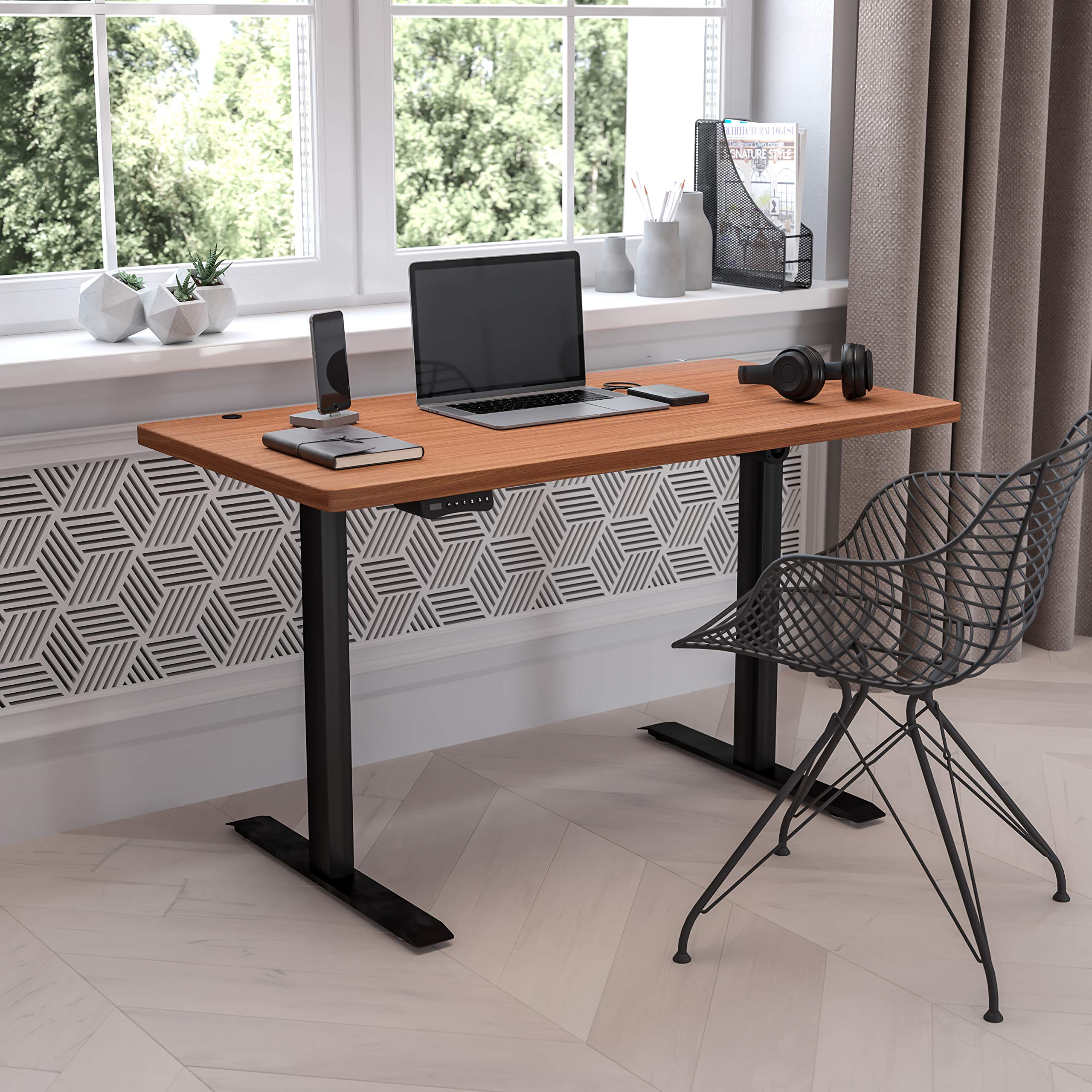 Flash Furniture Tanner Electric Height Adjustable Standing Desk - Thumbnail 3