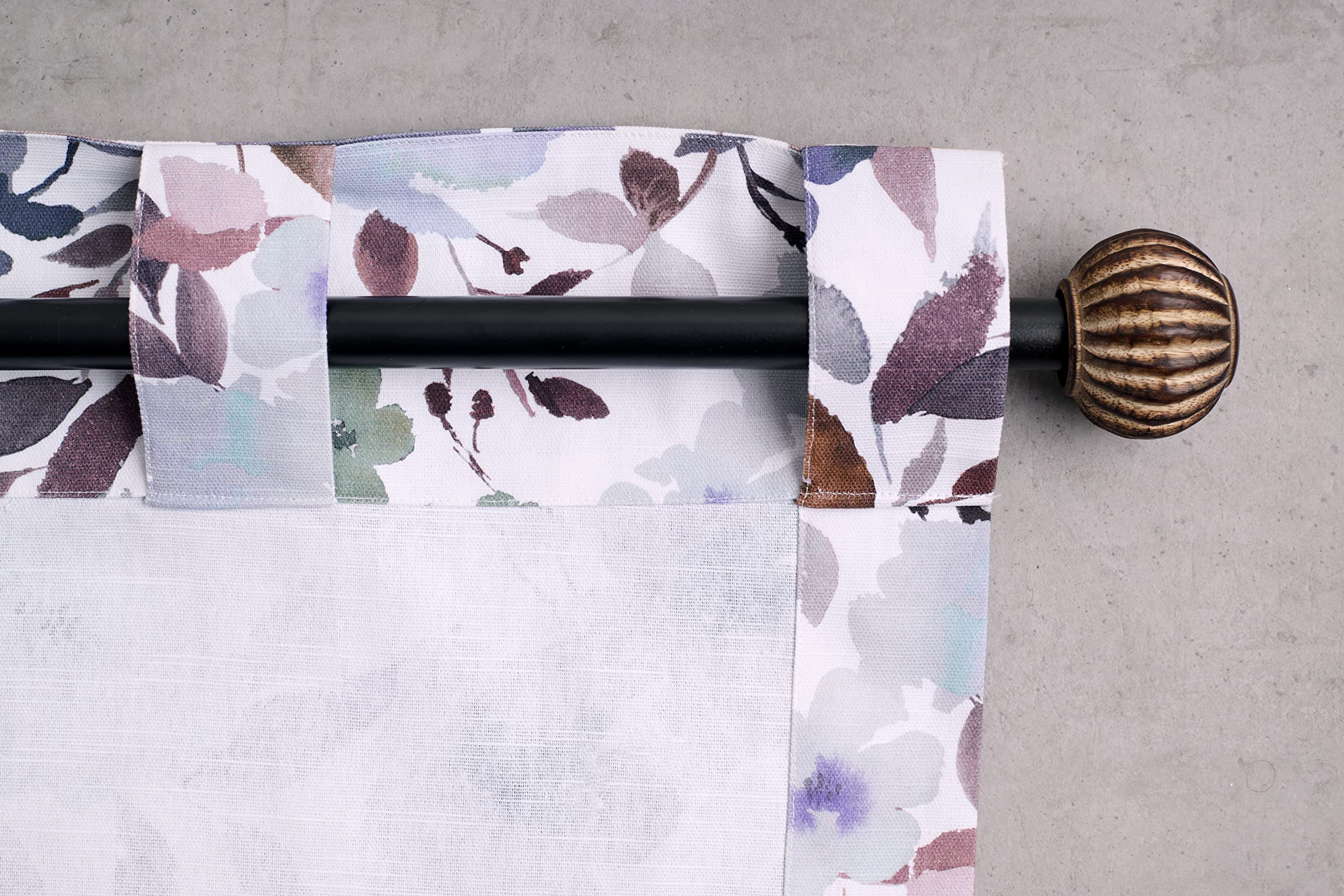 Maison D' Hermine Curtain 100% Cotton 50''X96'' Curtains 2 Panel Easy Hanging With A Rod Pocket & Loop For Kitchen, Bedrooms & O