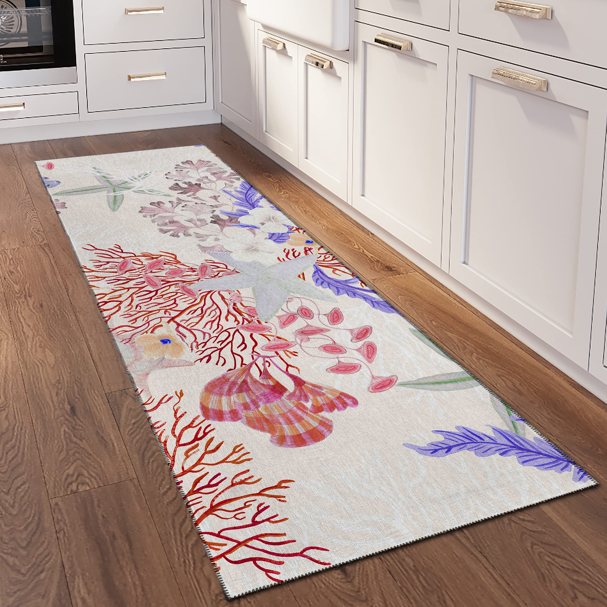 Addison Rugs Surfside Asr31 Spice 2'3" X 7'6" Indoor Outdoor Runner Rug, Easy Clean, Machine Washable, Non Shedding, Bedroom, Living Room, Dining Room, Kitchen, Patio Rug