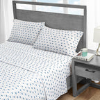 Nautica - Twin Sheets, Cotton Percale Bedding Set, Coastal Home Decor, Dorm Room Essentials (Cloyster Blue, Twin)