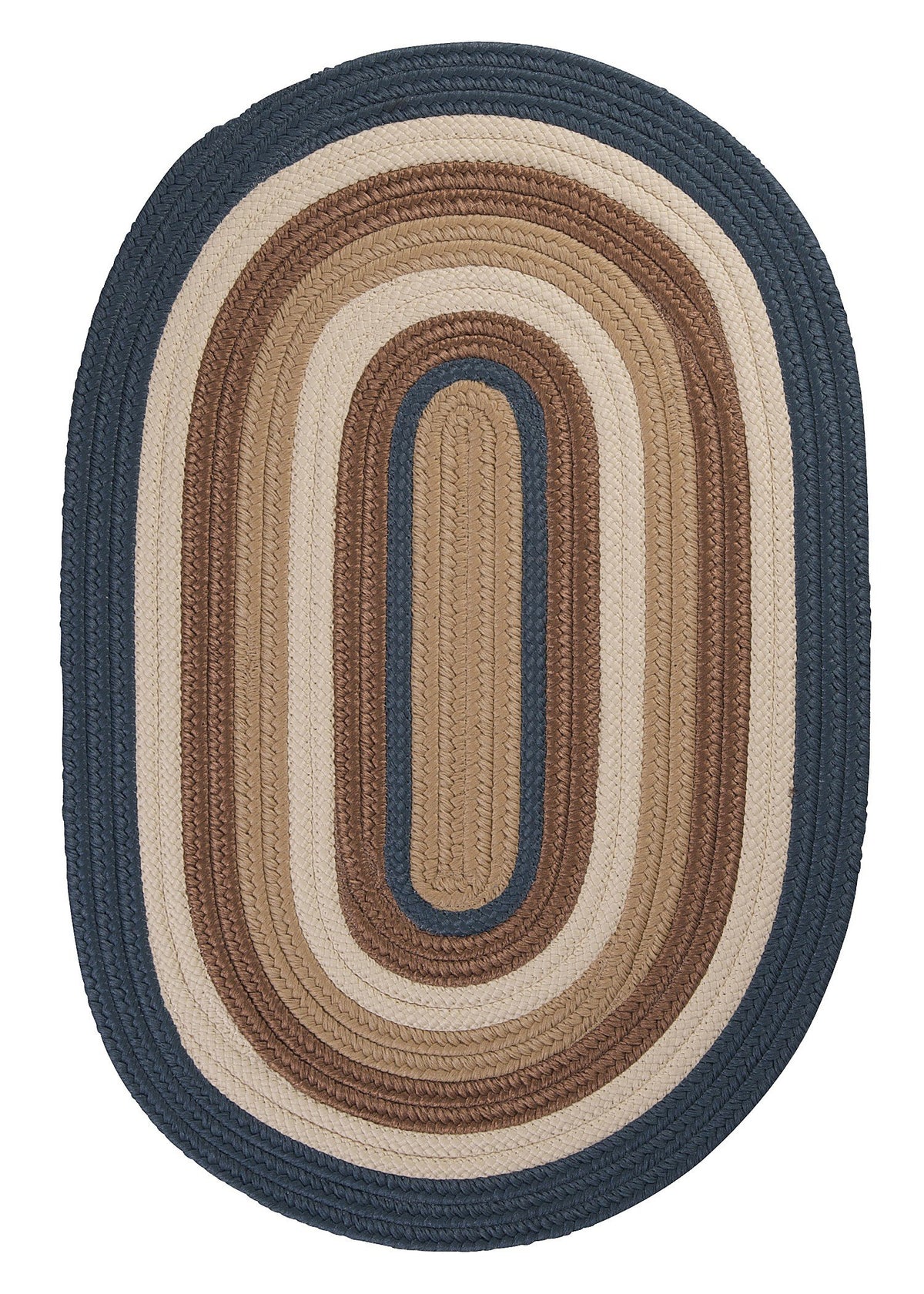 Brooklyn Braided Rug, 5X8, Blue Haze