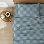 Bliss Casa 4 Piece 100% Cotton Flannel Sheet Set Queen - High Gsm Deep Pockets, Warm Breathable Flannel Sheet Set. Flannel Bed S