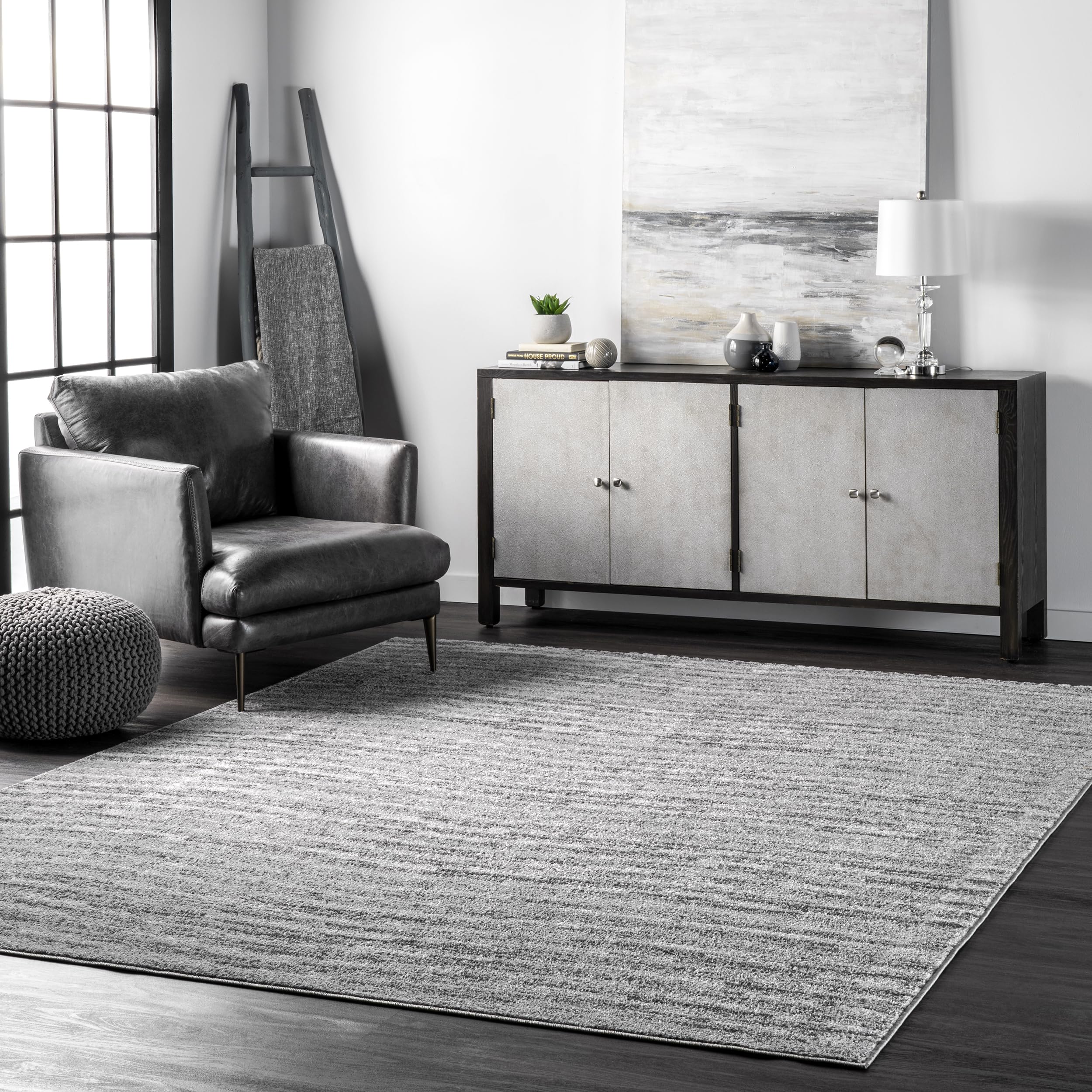 nuLOOM 6 Square Performance Indoor Area Rug, Non-Shed, Power Loomed High-Traffic Area Rug for Living Room, Bedroom, Home, Sheri