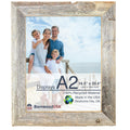 BARNWOODUSA | Farmhouse A2 Picture Frame | 1 1/2 inch Molding | 100% Reclaimed Wood | Rustic | Natural Weathered Gray
