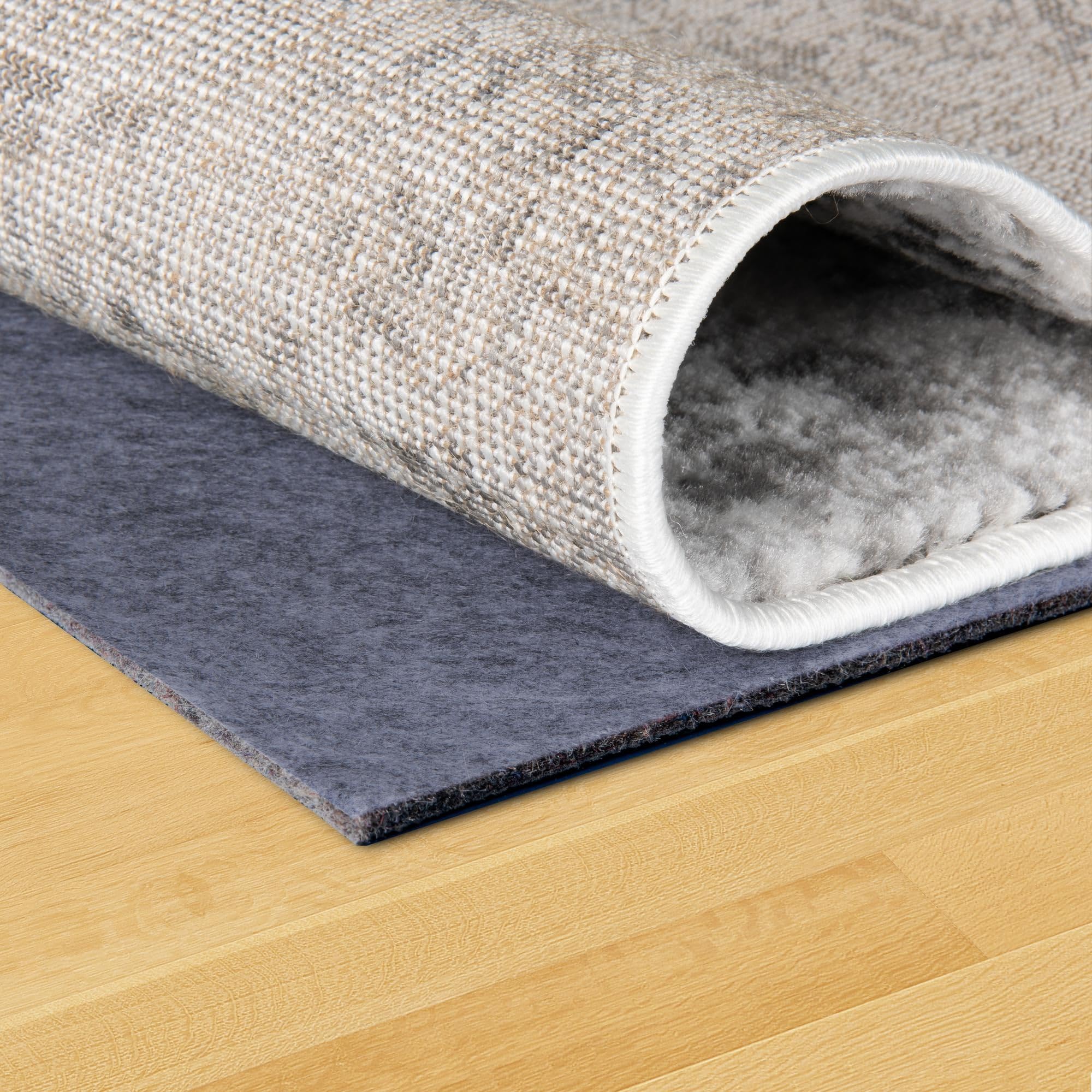 Unique Loom Uni-Luxe Dual Surface Felt and Rubber Non-Slip Rug Pad 1/4 Thick (9x 12)