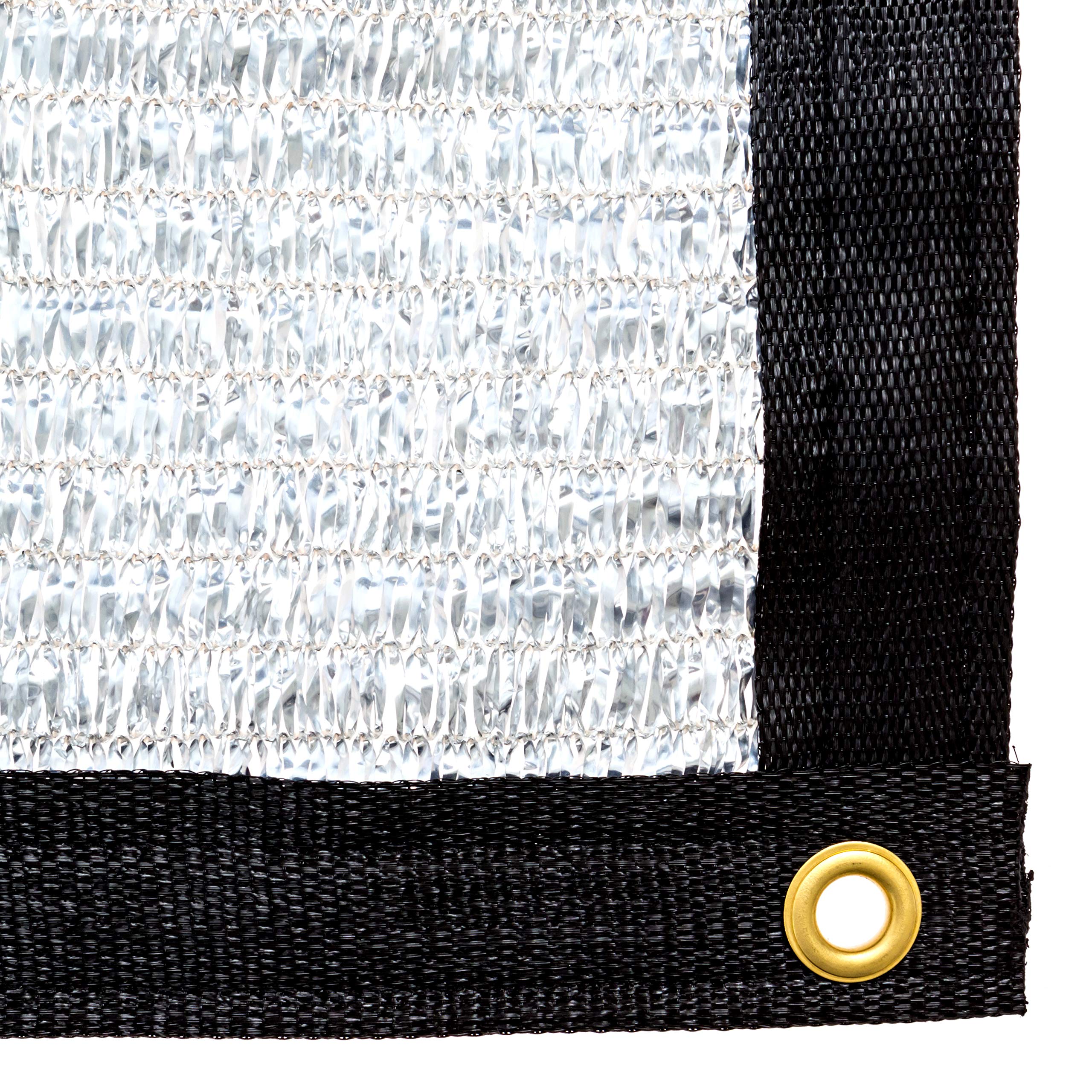 Be Cool Solutions 70% Reflective Aluminet Sun Shade Cloth (7' X 7') - Uv Protection | Lightweight, Easy Setup Mesh Canopy Cover