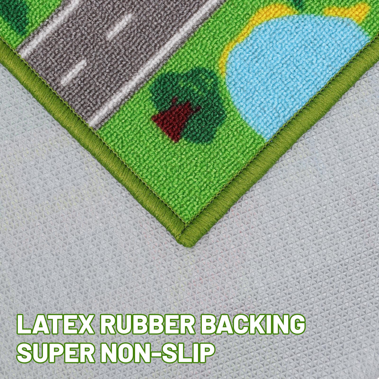 Kids Carpet Playmat Rug 59''X39.4'', Car Rug For Kids Cars, Non-Slip Town City Road Map Kids Rug For Playroom Bedroom Boys, Kids