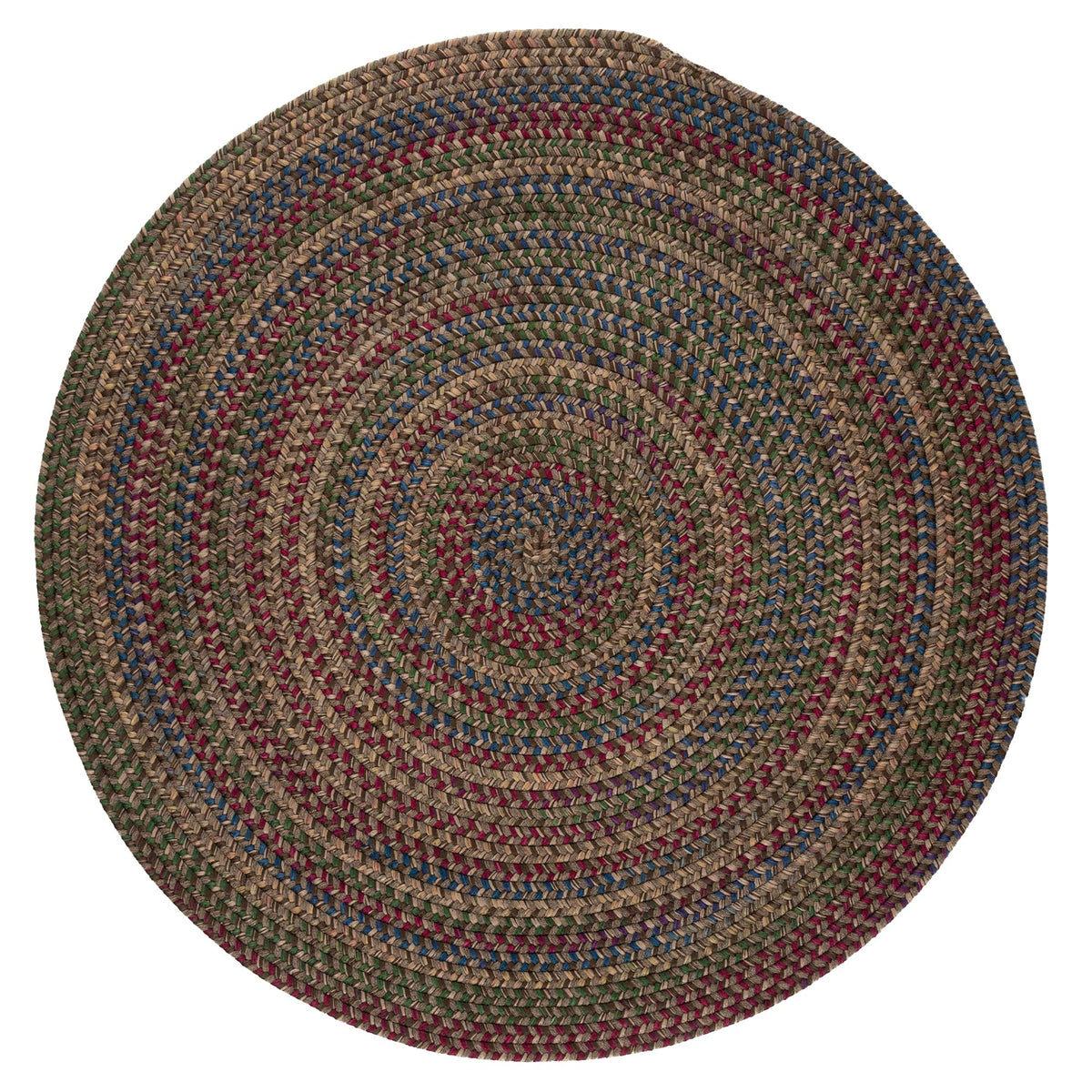 Midnight Round Rug, 4-Feet, Java