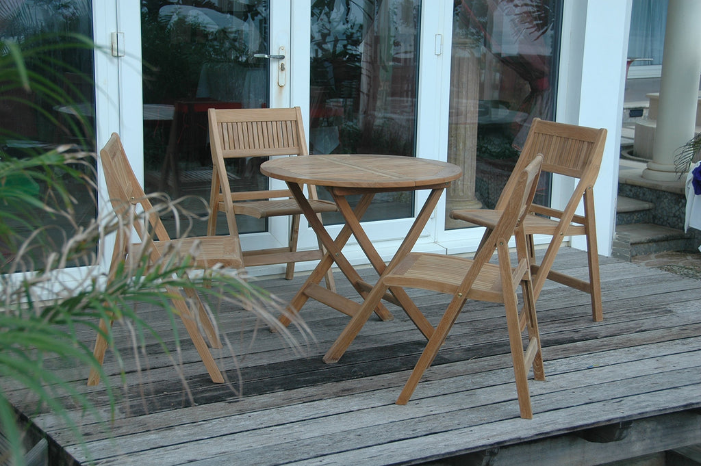 Anderson Teak Windsor 5-Pieces Round Bistro Set
