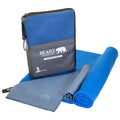BEARZ Outdoor Fast Drying Microfiber Towel Set for Body, Workout, Camping, Yoga, Beach & Travel. Free Face Towel (4-Piece Standa