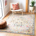 SAFAVIEH Madison Collection 3 Square Grey / Gold MAD447G Boho Chic Medallion Distressed Non-Shedding Living Room Bedroom Accent