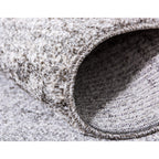 Unique Loom Del Mar Collection Area Rug - Lucille (5' 3'' X 8' Rectangle, Dark Gray/ Ivory)