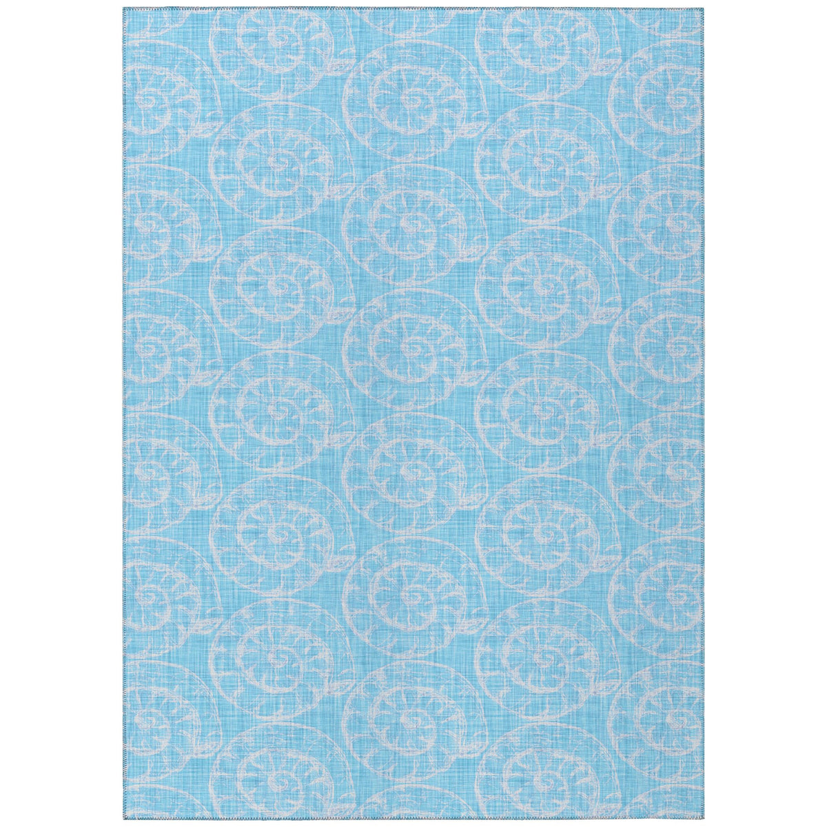 Addison Rugs Surfside Asr41 Aqua 8' X 10' Indoor Outdoor Area Rug, Easy Clean, Machine Washable, Non Shedding, Bedroom, Living Room, Dining Room, Kitchen, Patio Rug