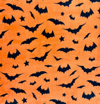 Halloween Throw Blanket: Soft Black Bats Silhouette On Orange Velvet Fleece For Sofa Bed Couch Chair Dorm