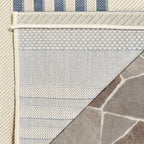 Safavieh Courtyard Collection Area Rug - 5'3'' X 7'7'', Terracotta & Beige, Stripe Design, Non-Shedding & Easy Care, Indoor/Outd