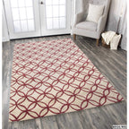 Rizzy Home Alora Decor Holland 3' X 5' Geometric Blue/Ivory Hand-Tufted Area Rug