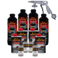 Custom Coat Mesa Gray 1 Gallon Urethane Spray-On Truck Bed Liner Kit With Spray Gun And Regulator - Easy Mixing, Shake, Shoot It