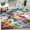 SAFAVIEH Galaxy Collection 106 x 14 Multi GAL110A Vibrant Abstract Non-Shedding Living Room Dining Bedroom Area Rug