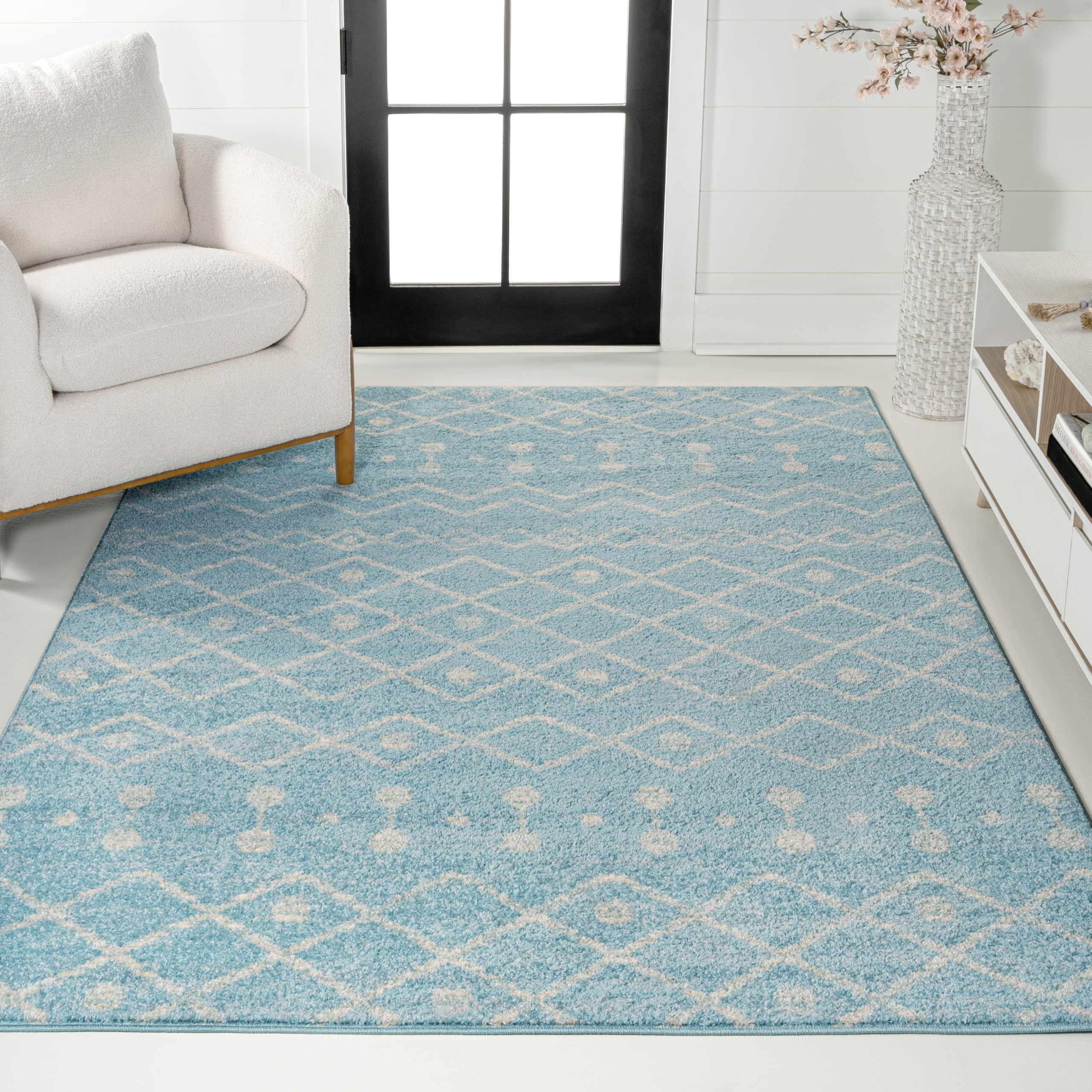 JONATHAN Y MOH208D-4 Aksil Moroccan Beni Souk Area Rug, Bohemian, Scandinavian, Minimalistic, Transitional, Rustic for Living Ro