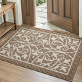 DEXI Front Door Mat Entryway, Inside Welcome Entrance Doormat Low Profile Thin, Non Slip Washable Entry Mats for House Floor Dir