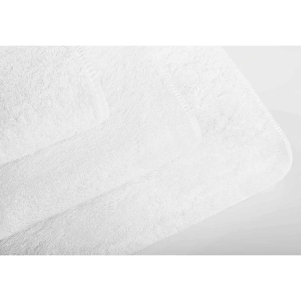 Graccioza Long Double Loop Towels Wash Cloth (12'' X 12'', White), 100% Egyptian Cotton 700 Gsm - Elegant, Soft Body And Face To