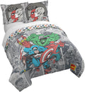 Jay Franco Duvet Cover Set - 3 Piece Comforter Cover And Sham Set, Super Soft Cozy Kids Bedding (Insert Not Included) Grey - Mar