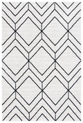SAFAVIEH Adirondack Collection Accent Rug - 26 x 4, Ivory & Black, Modern Geometric Design, Non-Shedding & Easy Care, Ideal fo