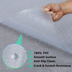 F2C 46'X 60' Clear Office Chair Mat With Lip For Low To Medium Pile Carpet, Rectangle Carpeted Surface Chair Mat, Bpa And Phthalate Free