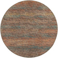 Ciara Cr1 Orange Transitional Rug Round 4' X 4'