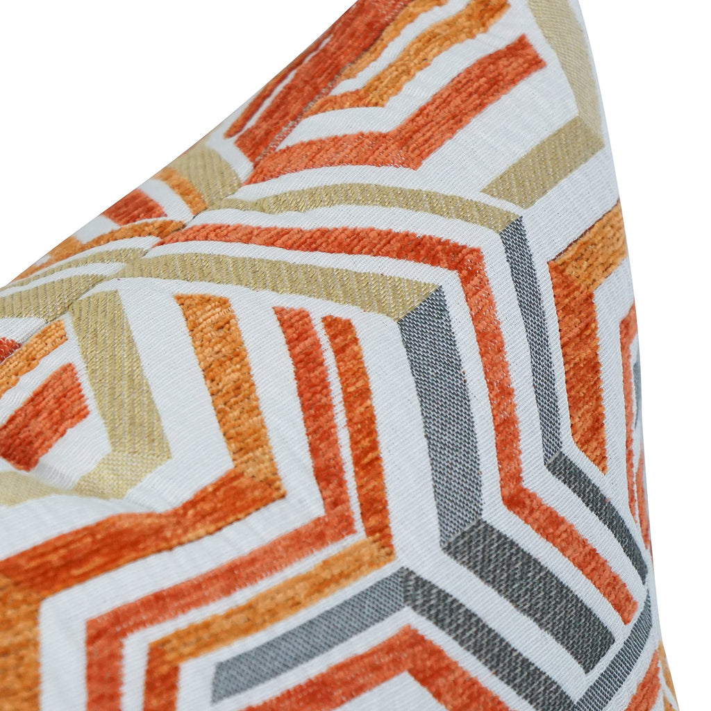 Blazing Needles Square Jacquard Throw Pillows, 17", Zucchini Tanger 2 Count