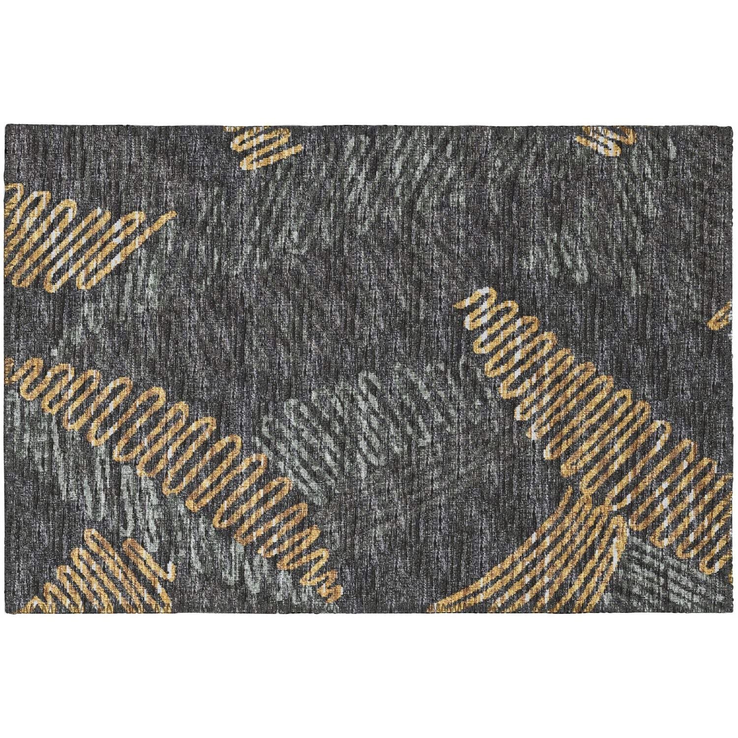 Sedona Sn11 Grey Transitional Rug Rectangle 3' X 5'