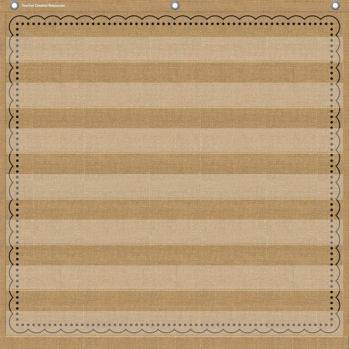 Teacher Created Resources Burlap 7 Pocket Chart (28' X 28') - 20837