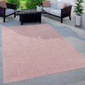 Solid Outdoor Rug For Patio Or Balcony Waterproof In Mottled Pink, Size: 5'3' X 7'3'