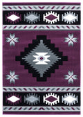United Weavers Of America Bristol Caliente Plum Area Rug, 53 Inch  X 76 Inch